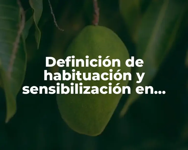 Definición de habituación y sensibilización en psicología