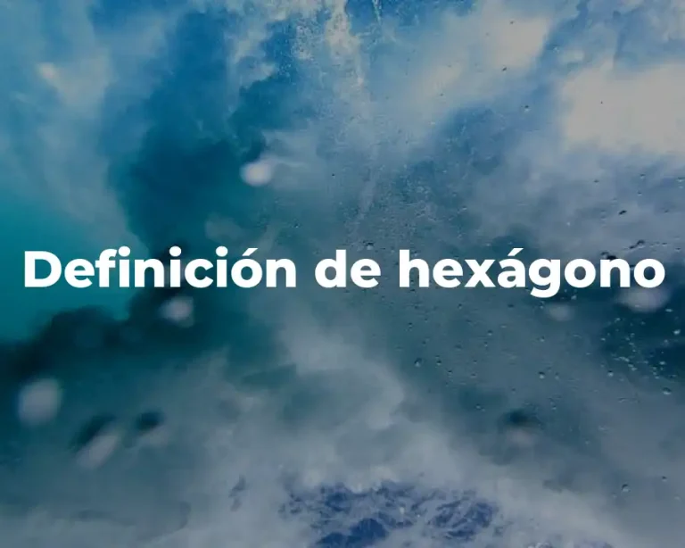 Definición de hexágono