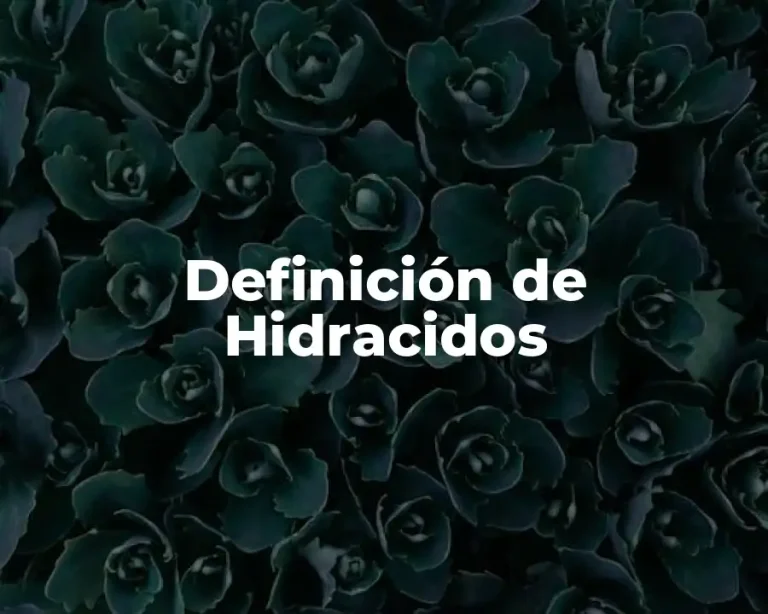 Definición de Hidracidos