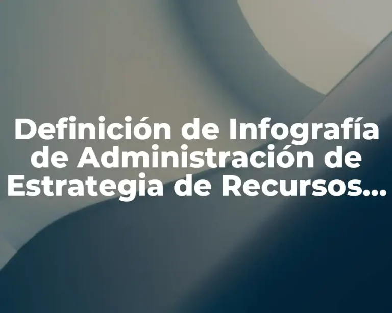 Definición de Infografía de Administración de Estrategia de Recursos Humanos