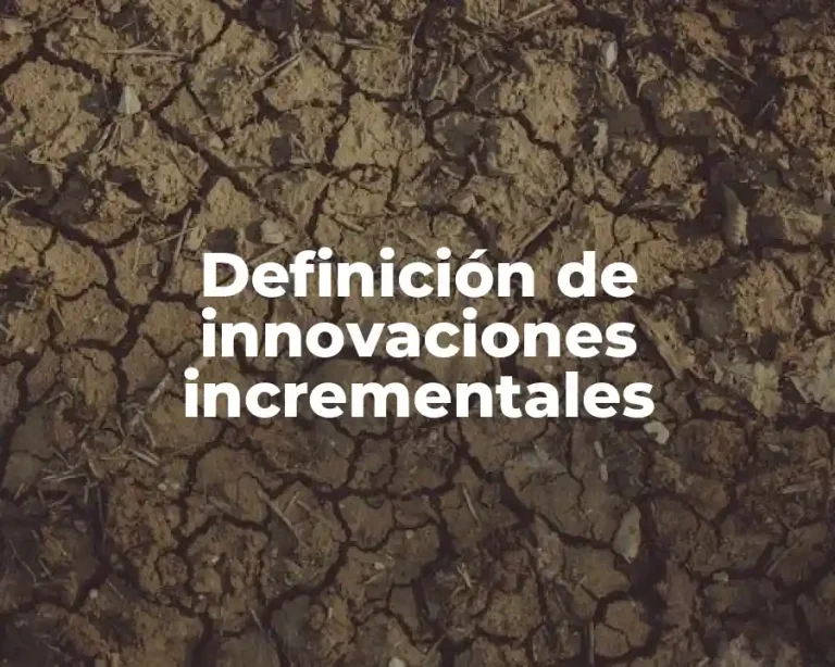 Definición de innovaciones incrementales