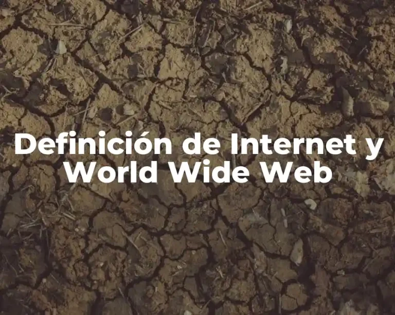 Definición de Internet y World Wide Web