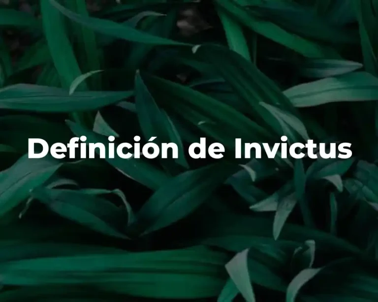 Definición de Invictus
