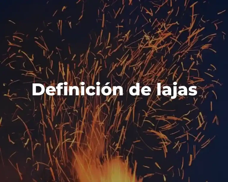 Definición de lajas