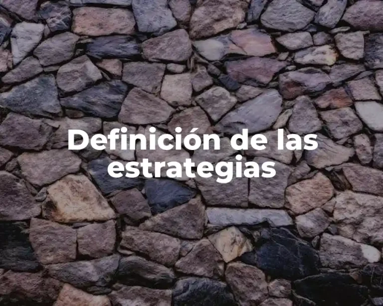 Definición de las estrategias