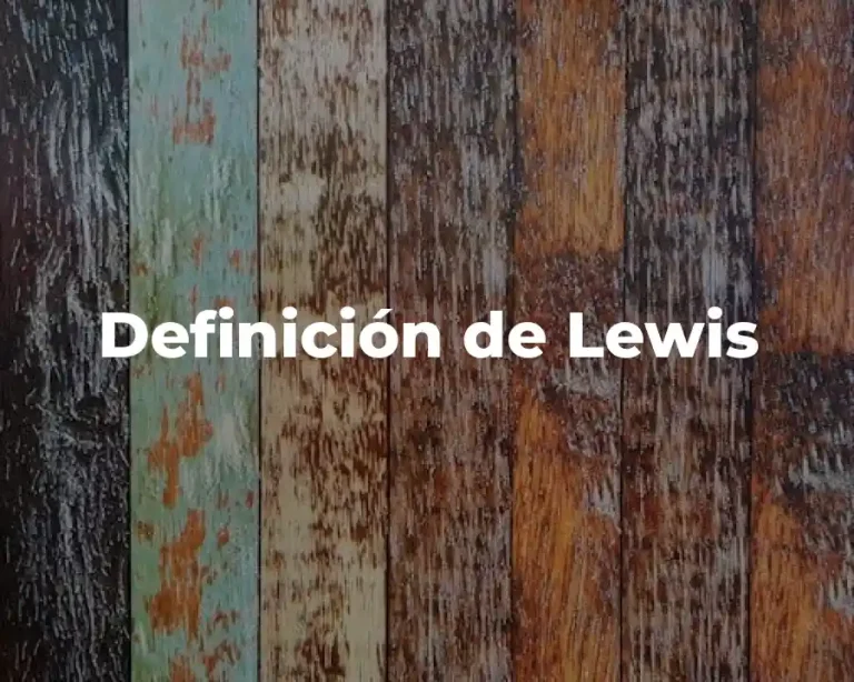 Definición de Lewis