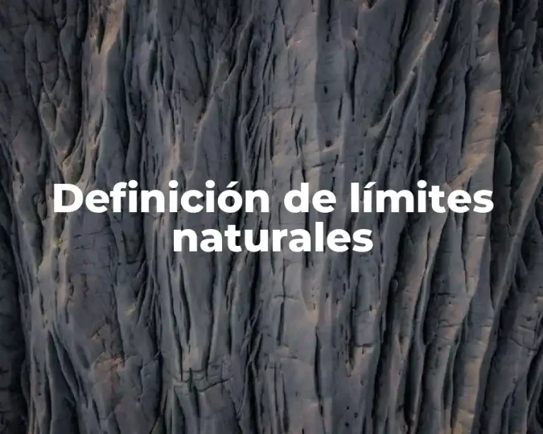 Definición de límites naturales
