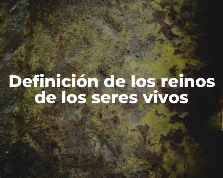 Definición de los reinos de los seres vivos