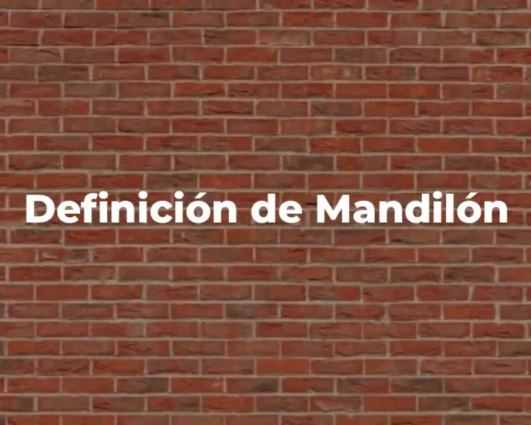 Definición de Mandilón