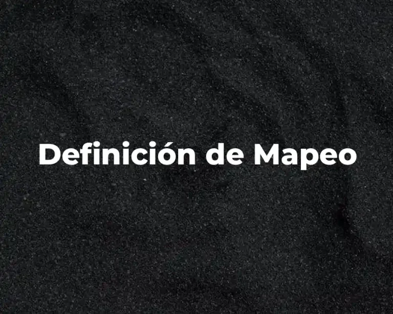 Definición de Mapeo