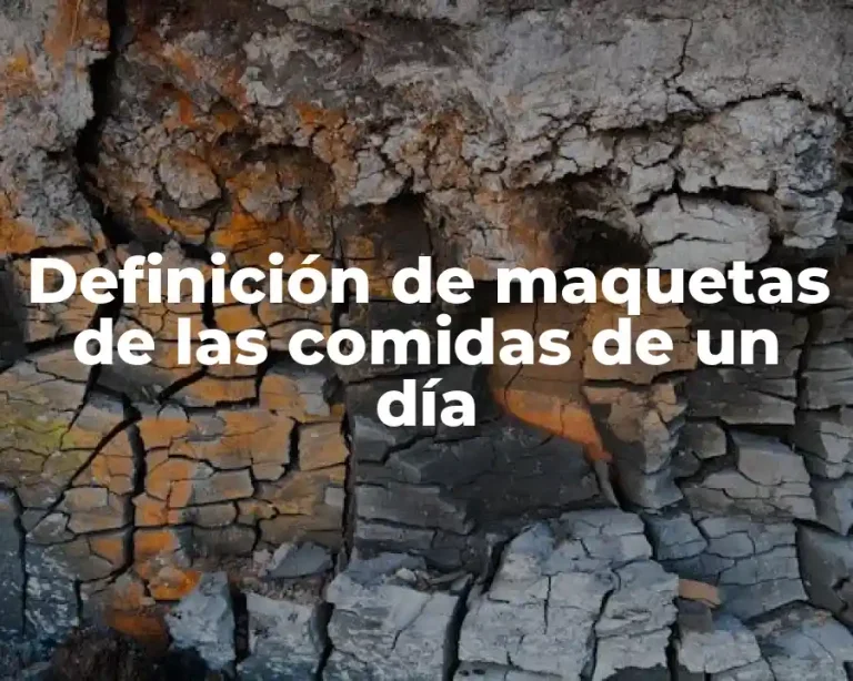 Definición de maquetas de las comidas de un día