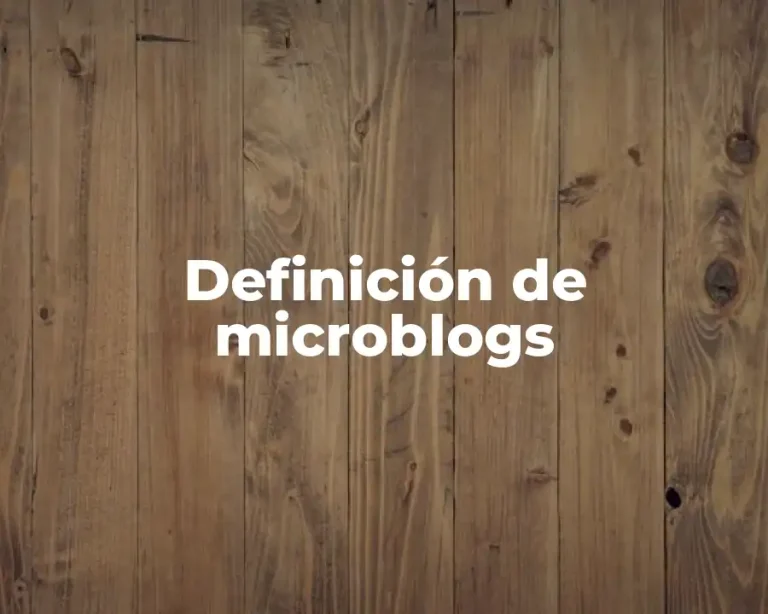 Definición de microblogs