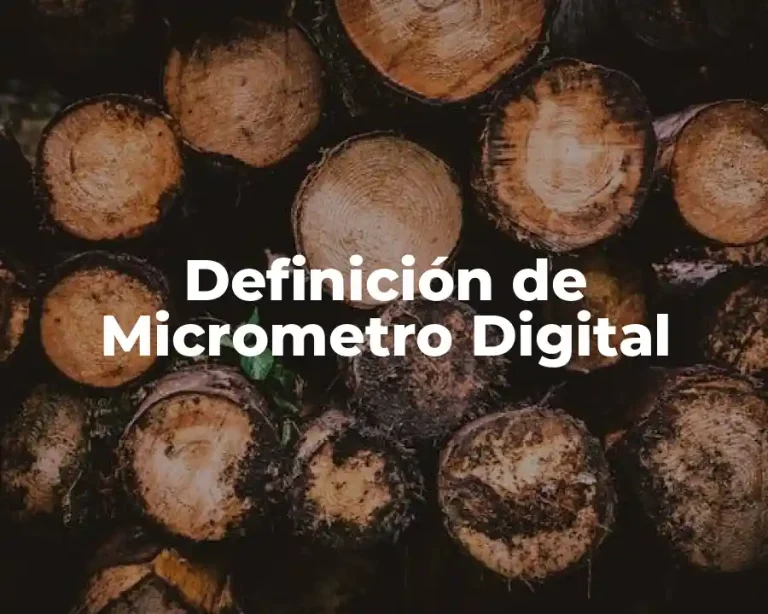 Definición de Micrometro Digital
