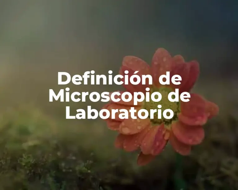 Definición de Microscopio de Laboratorio