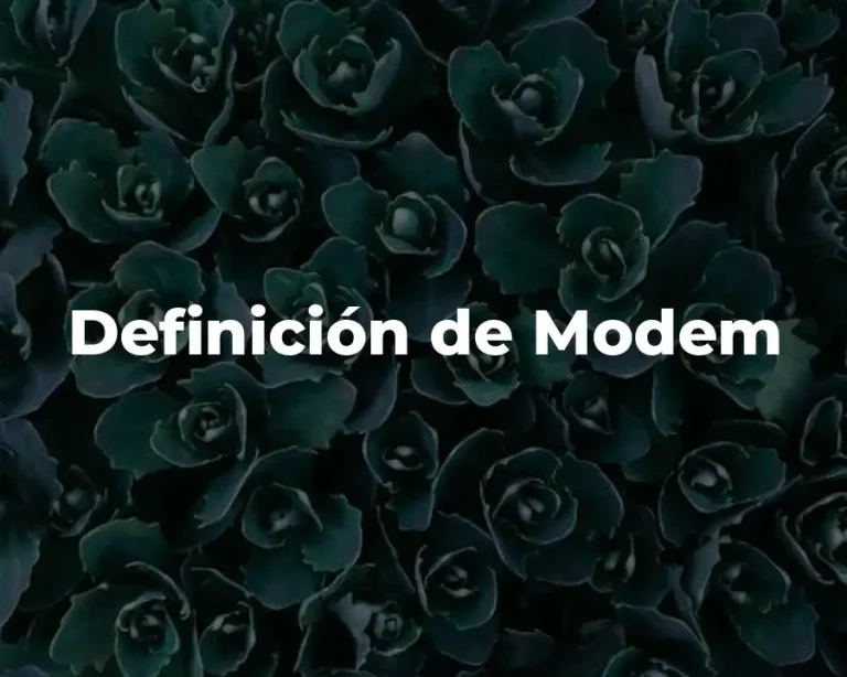 Definición de Modem
