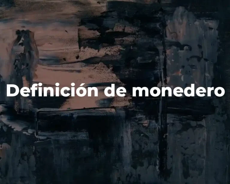 Definición de monedero