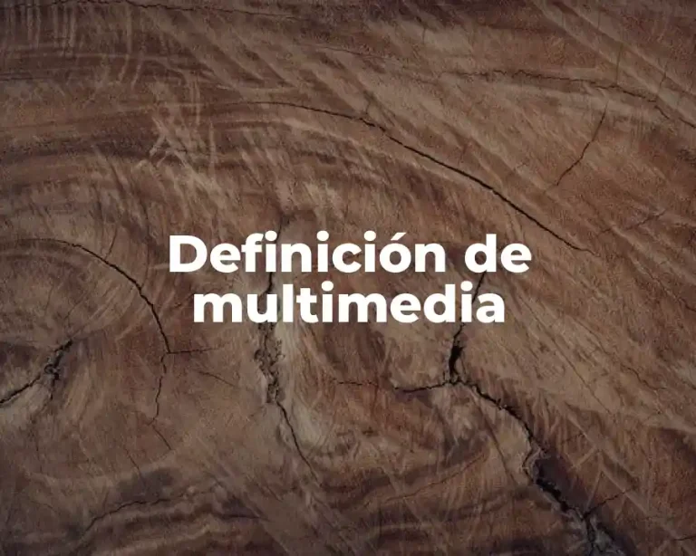 Definición de multimedia