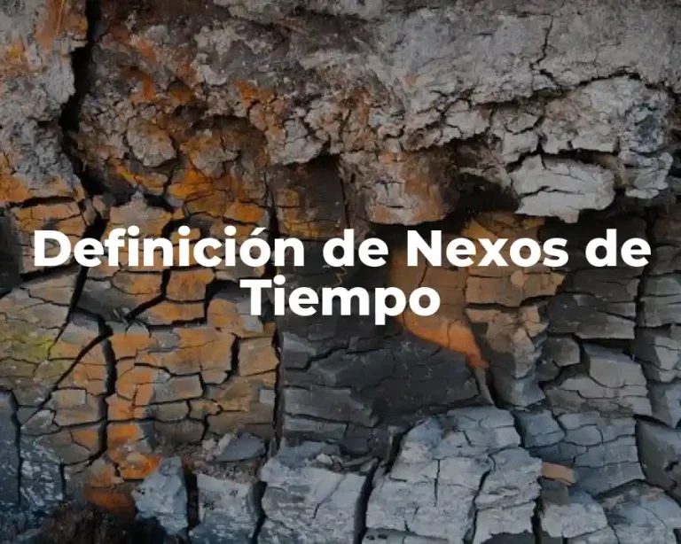 Definición de Nexos de Tiempo