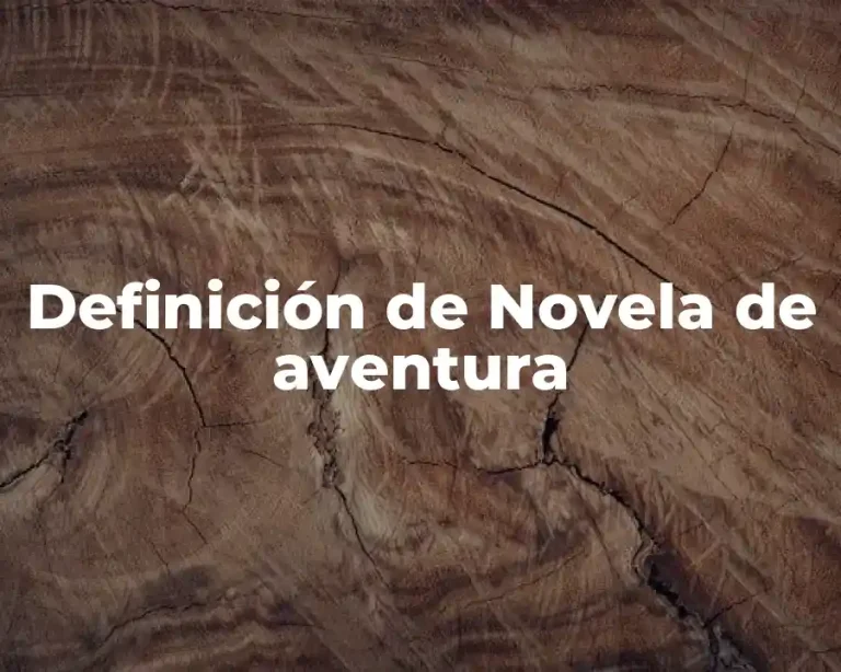 Definición de Novela de aventura