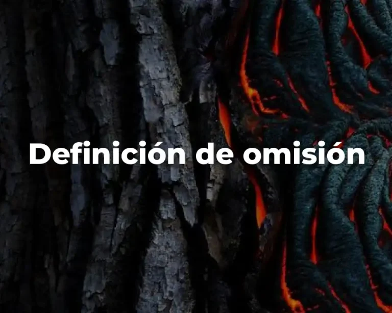 Definición de omisión