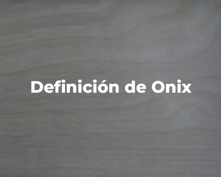 Definición de Onix