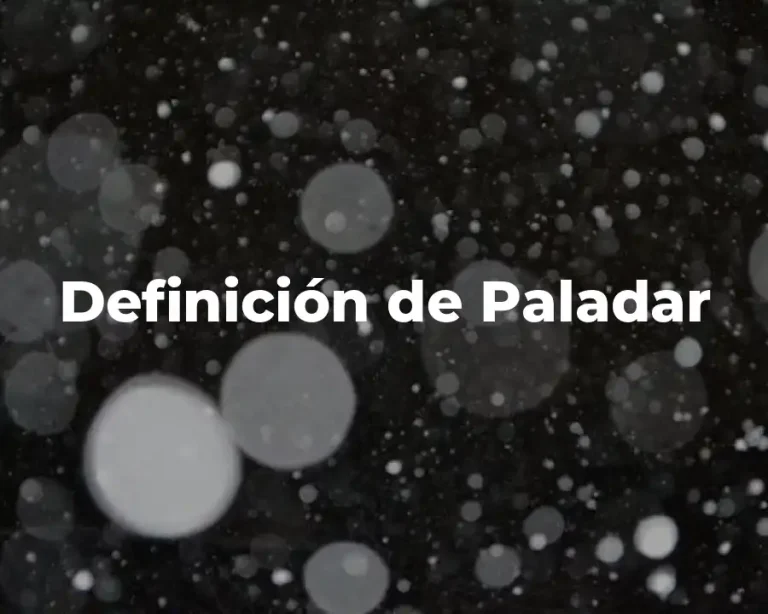 Definición de Paladar