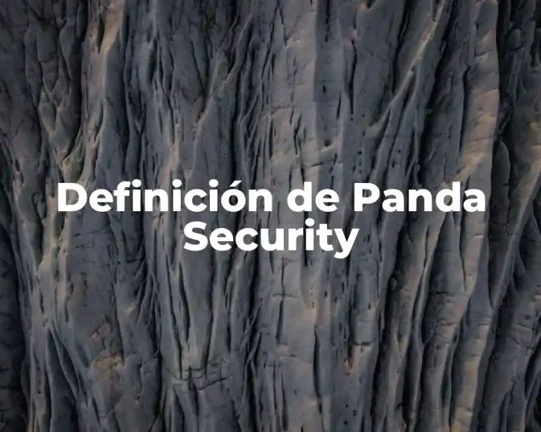 Definición de Panda Security