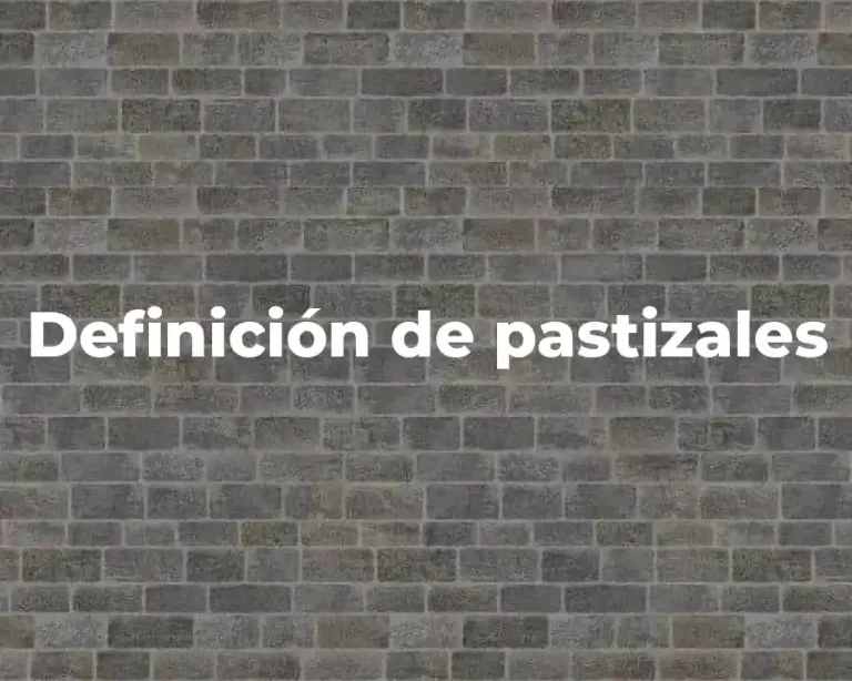 Definición de pastizales