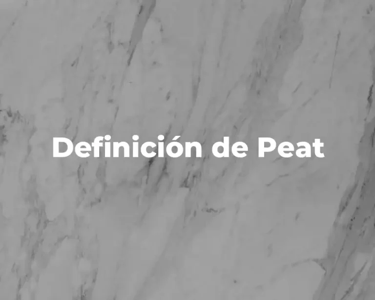 Definición de Peat
