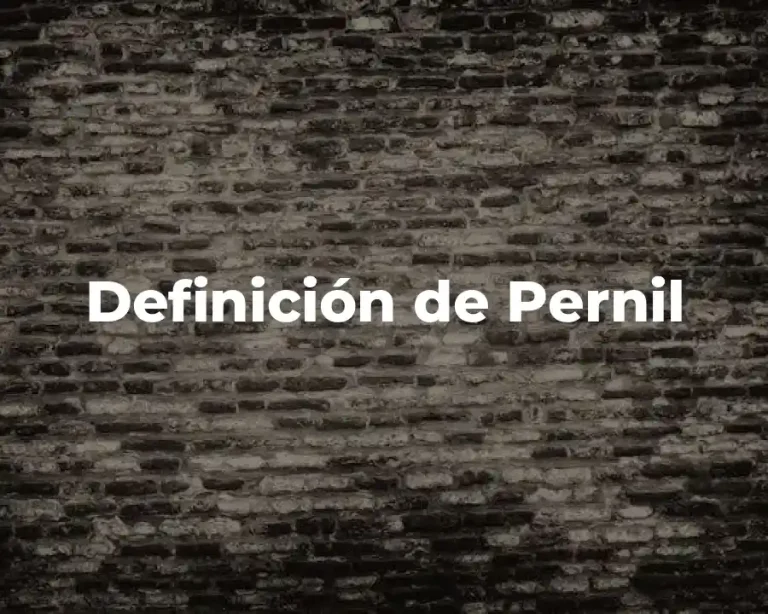 Definición de Pernil