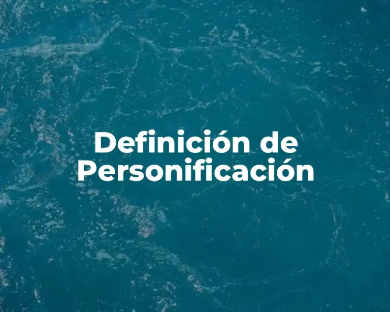 Definición de Personificación