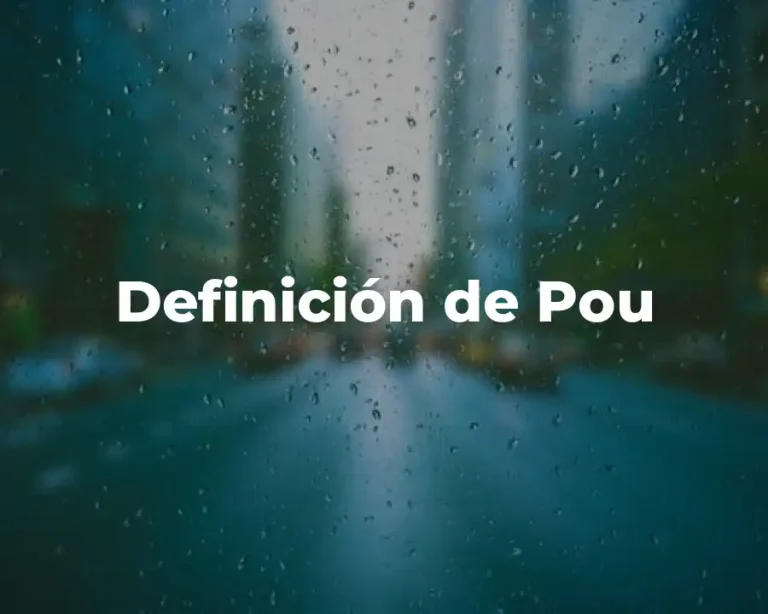 Definición de Pou
