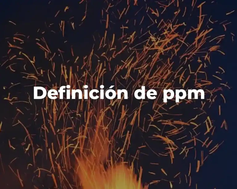 Definición de ppm