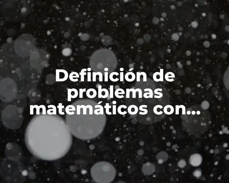 Definición de problemas matemáticos con división