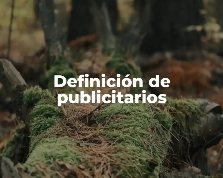 Definición de publicitarios