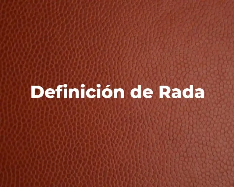 Definición de Rada