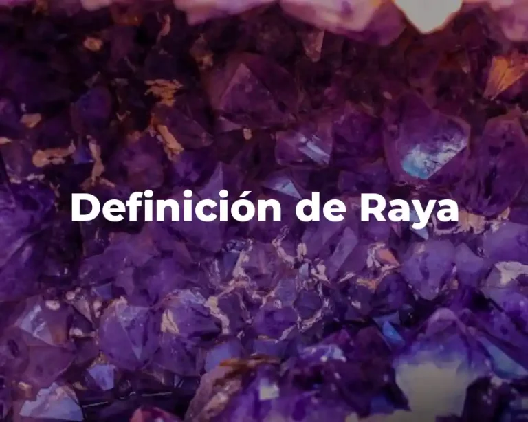 Definición de Raya