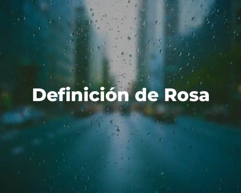 Definición de Rosa
