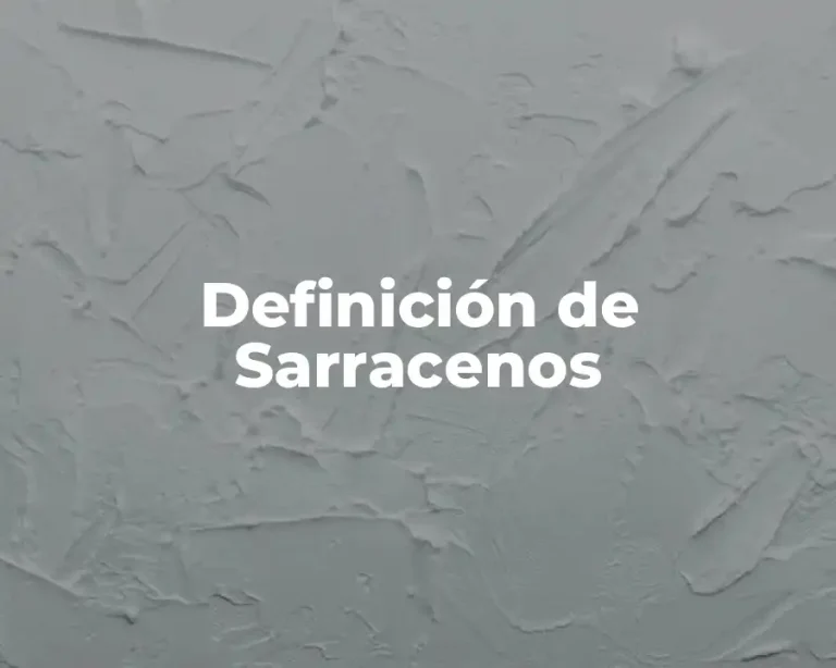 Definición de Sarracenos