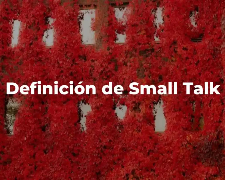 Definición de Small Talk