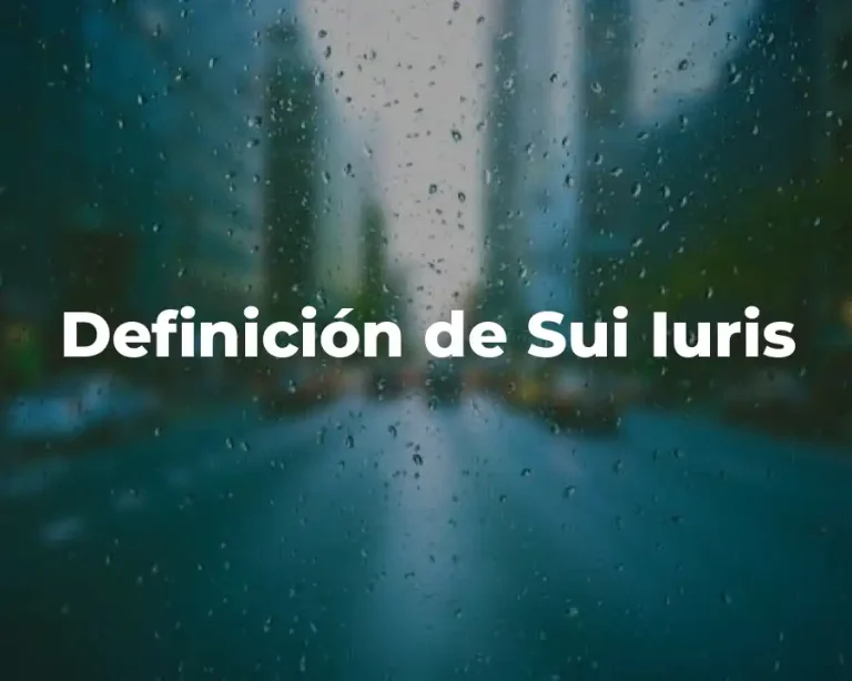 Definición de Sui Iuris