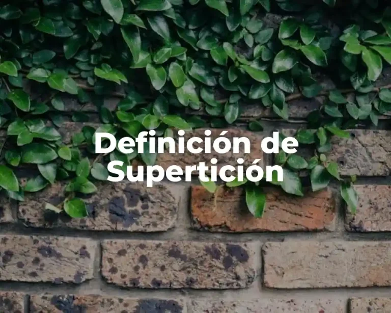 Definición de Supertición