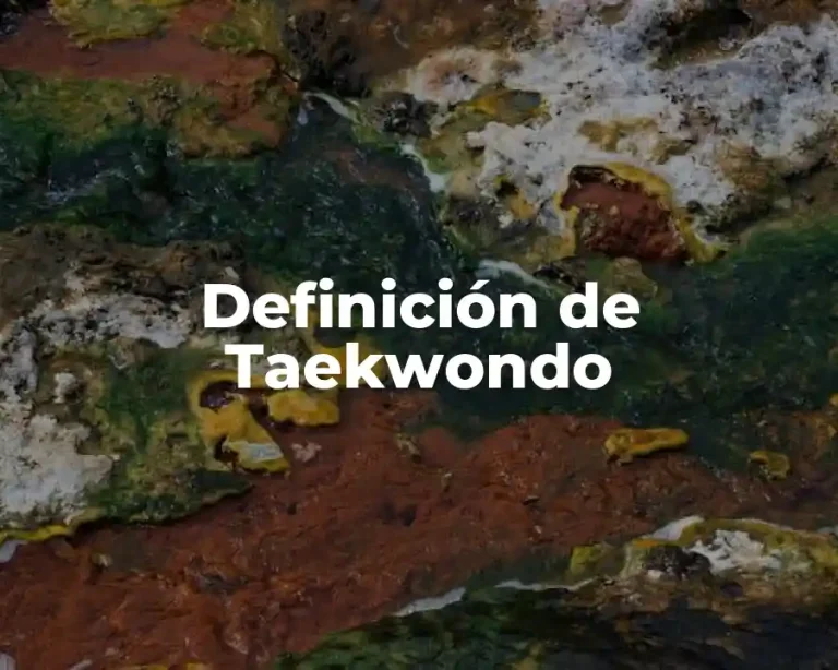 Definición de Taekwondo