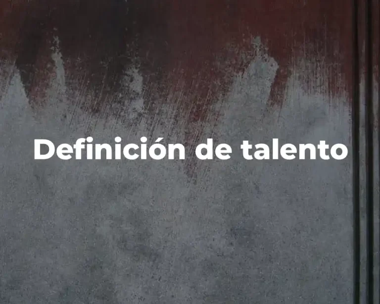 Definición de talento