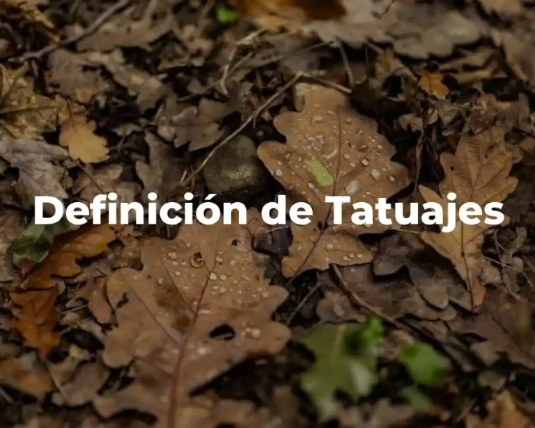 Definición de Tatuajes
