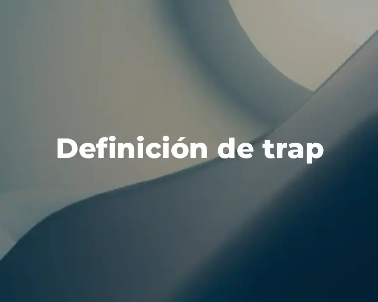 Definición de trap