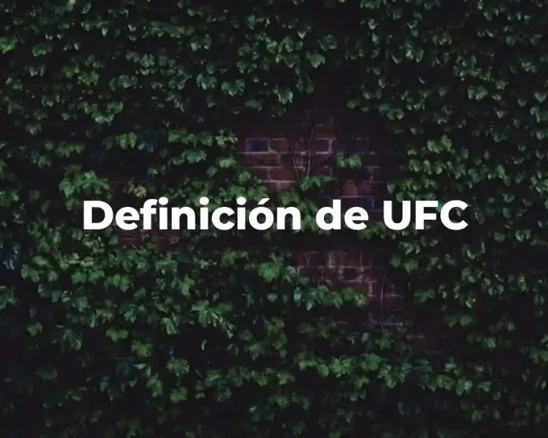 Definición de UFC