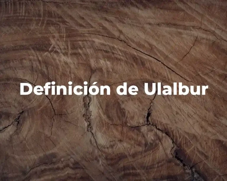 Definición de Ulalbur