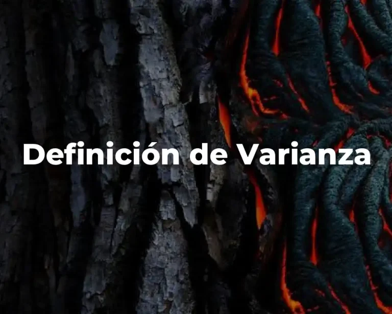 Definición de Varianza