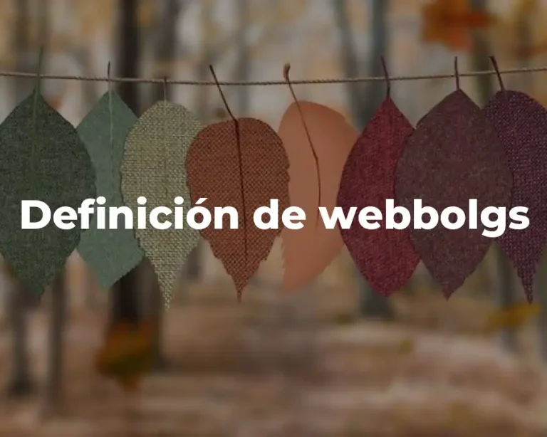 Definición de webbolgs